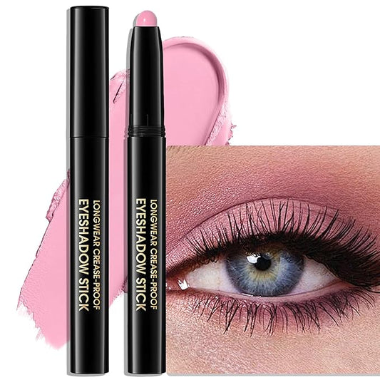 Wugbc Eyeshadow – Eyeshadow Stick Matte Eye Shadow Pencil Cream to Powder Eye Brightener Crayon Long-Lasting Crease-Proof Neutral Eyeshadow Buildable & Blendable High Pigmented Eye Liner Makeup for Women, 5 PINK