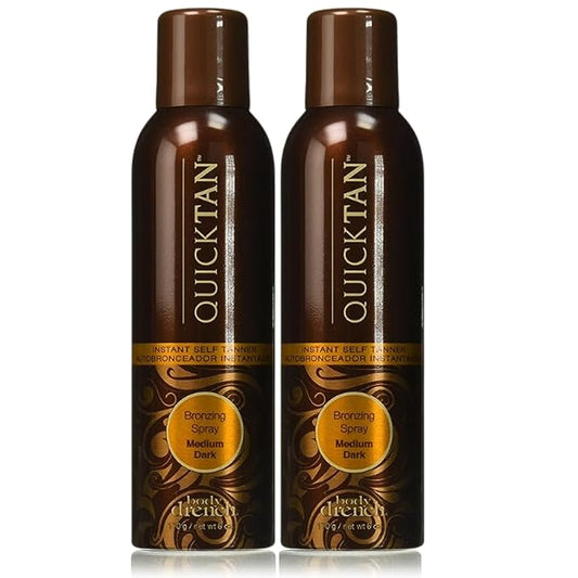 BodyDrench Body Self-Tanners – Body Drench Quick Tan Bronzing Spray Medium-Dark 6 Ounce (177ml) (2 Pack)
