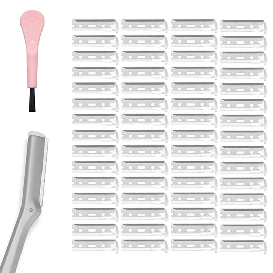 glowtalebaeuty Razor Blades & Cartridges – Facial Razor Replacement Blades Be suitable for Twee zerman Stainless steel blade,Including one cleaning brush