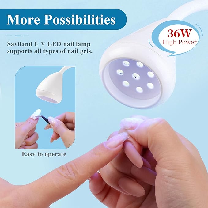 Saviland rechargeable nail led lamp