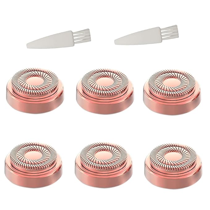 Fjwedve Replacement Heads – for Finishing Touch Replacement Heads Flawless Facial Hair Remover Gen 2,Double Halo Painless and Smooth (6PCS, GEN 2)