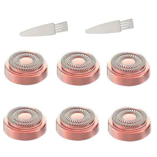 Fjwedve Replacement Heads – for Finishing Touch Replacement Heads Flawless Facial Hair Remover Gen 2,Double Halo Painless and Smooth (6PCS, GEN 2)