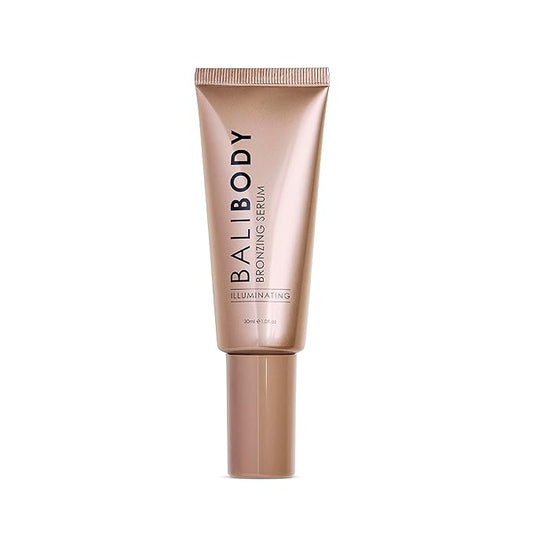 BaliBody Serums – Bali Body Bronzing Serum | Hydrating with Hyaluronic Acid & Vitamin E | Anti-Aging Skin Bronzing Serum for Face | Lightweight, Non-Greasy, Buildable Skin Tint | Cruelty-Free (30 ml/1