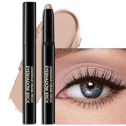 Wugbc Eyeshadow – Eyeshadow Stick Matte Eye Brightener Pencil Cream Nude Eye Shadow Base Crayon Long-Lasting Crease-Proof Naked Eyeshadow Blendable High Pigmented Single Eyeliner Makeup for Women, 3 DESERT