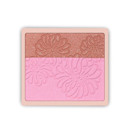 PAULJOEBEAUTE Blush – Paul & Joe Pressed Blush Palette Refill Only, Case Sold Separately, Oil-Absorbing Blush Powder, Bi-Color Face Blushes with Fitting Veil Powder, Light Beige and Pink, 06 Strawberry Chocolate, 0