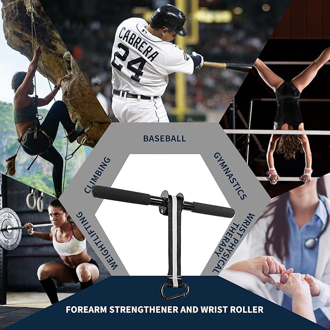 Top Pick – Wrist Roller Forearm Strengthener Exerciser: Forearm Blaster Forearm