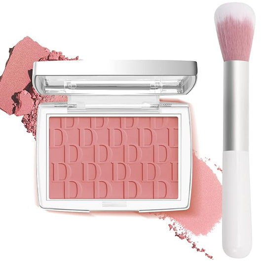 glowtalebaeuty Blush – Rosewood Blush Powder Blush for Cheeks with Brush, Matte Blush Palette Blush Powder Face Blusher, Natural Blendable Formula Silky Lightweight Makeup Blush Rubores de Maquillaje, 012#