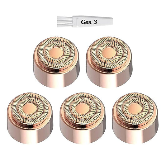 innobeaut Replacement Heads – Generation 3 Replacement Heads for New Version Flawless Finishing Touch Facial Hair Remover, 5 Pack