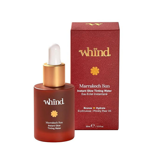 whind Body Self-Tanners – Marrakech Sun Tinting Water – Lightweight Self-Tanning Drops with Hyaluronic Acid & Glycerin for a Buildable Natural Glow – 30ml
