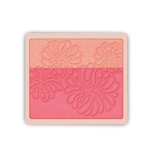 PAULJOEBEAUTE Blush – Paul & Joe Pressed Blush Palette Refill Only, Case Sold Separately, Oil-Absorbing Blush Powder, Bi-Color Face Blushes with Fitting Veil Powder, Peach Orange and Pink, 04 Petite Betise, 0