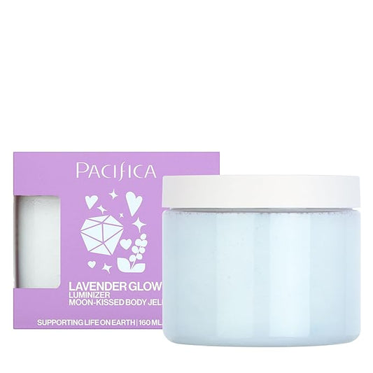 PacificaBeauty Lotions – Pacifica Lavender Glow Shimmering Body Jelly – Moon-Kissed Illuminator & Hydrating Body Gel, Lightweight Glow Highlight with Lavender & Vanilla, Clean Beauty, Vegan, Cruelty-Free, 6 oz