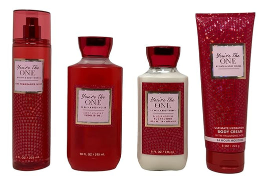 Bath+%26+Body+Works Sets & Kits – Bath & Body Works You're the One - Deluxe Gift Set - Body Lotion - Body Cream - Fine Fragrance Mist and Shower Gel - Full Size