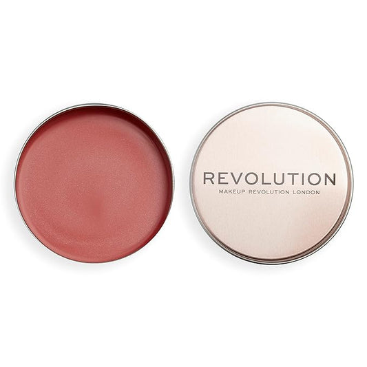 RevolutionBeautyLondon Blush – Revolution, Balm Glow, Multi-Use Balm for Cheeks, Eyes & Lips, Buildable Formula, Dewy Finish, Peach Bliss, 1