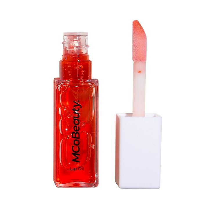 MCoBeauty Lip Oil Hydrating Treatment, Sheer Red, Moisturizing Hydrating
