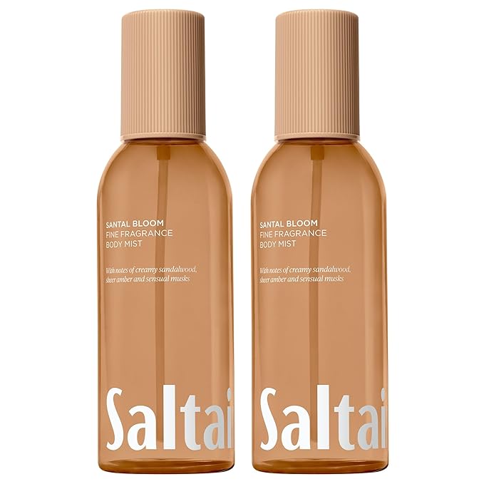 Saltair Body Sprays – Saltair Body Mist 2 Pack - Fine Fragrance, Lightweight Body Spray Mist with Santal Bloom Scent