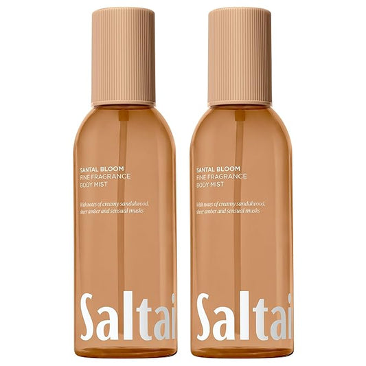Saltair Body Sprays – Saltair Body Mist 2 Pack - Fine Fragrance, Lightweight Body Spray Mist with Santal Bloom Scent