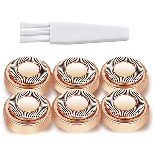 Dealswin Replacement Heads – Facial Hair Remover Replacement Heads: Compatible with Finishing Touch Flawless Facial Hair Removal Tool for Women As Seen On TV 18K Gold-Plated Rose Gold (Generation 1 Single Halo)