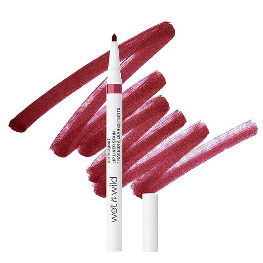 wetnwild Lip Liners – wet n wild Perfect Pout Lip Liner Stain, Long-Lasting Transfer-Proof Formula with Blade-Like Applicator for Precision & Full Lip Coverage, Vegan & Cruelty-Free - Spilled Wine