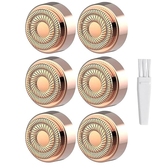 innobeaut Replacement Heads – Generation 2 Replacement Heads for Flawless Finishing Touch Hair Removal Tool for Women, Double Ring Blades for Gen 2 Device Old Flawless, 6 Count