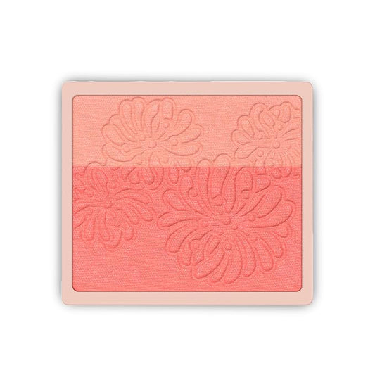 PAULJOEBEAUTE Blush – Paul & Joe Pressed Blush Palette Refill Only, Case Sold Separately, Oil-Absorbing Blush Powder, Bi-Color Face Blushes with Fitting Veil Powder, Light Beige and Orange, 08 Chat Capricieux, 0