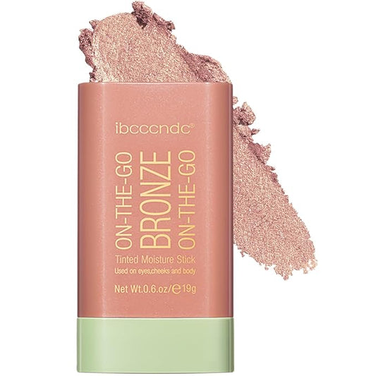 MEICOLY Highlighters & Luminizers – MEICOLY Cream Bronzer Stick, Natural Highlight Contour Makeup,Face Highlighter Stick,Contour Stick Facial Contouring Stick,Buildable Face Bronzer Face Shaping,Waterproof,02 Soft Glow