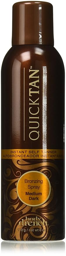 BodyDrench Body Self-Tanners – Body Drench Quick Tan Instant Self Tanning Spray, Medium Dark, 6 oz (Pack of 3)