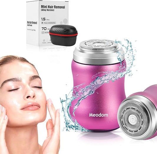 glowtalebaeuty Foil Shavers – Facial Hair Removal for Women, Electric Painless Hair Remover for Face,Lip,Arm,Legs, Waterproof Shaver Razor Epilator for Women with Cordless USB Recgargeable (Pink)