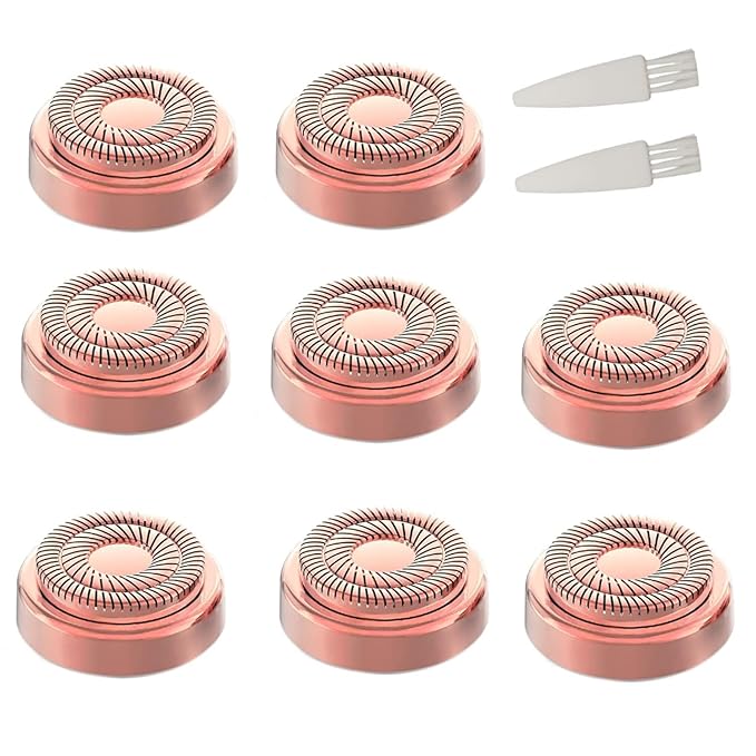 Fjwedve Replacement Heads – for Finishing Touch Replacement Heads Flawless Facial Hair Remover Gen 2,Double Halo Painless and Smooth (8PCS, GEN 2)