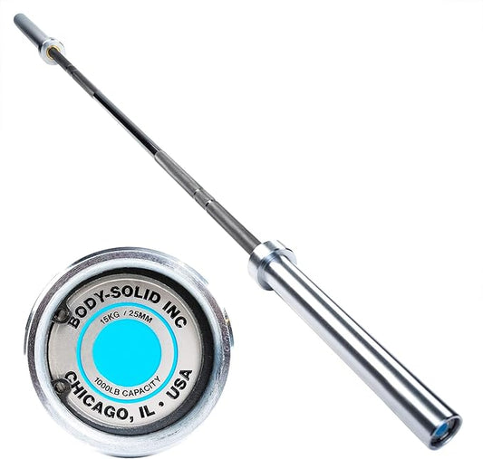 Top Pick – Body-Solid (OB79EXT) Women's Extreme Olympic Bar – 6.6ft 33lb Barbell 1000lbs We
