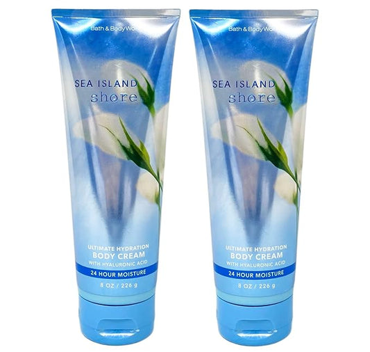 LushLather Creams – Bath and Body Works Sea Island Shore Ultra Shea Body Cream 8 Oz