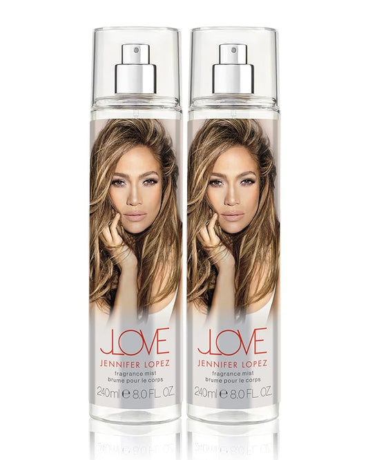 JENNIFERLOPEZ Body Sprays – Jennifer Lopez JLove Body Mist, 240ml (8fl oz) Duo Pack (2 Pack)