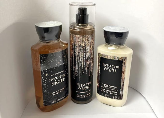 glowtalebaeuty Sets & Kits – Into the Night - 3 pc Bundle - Daily Trio - Shower Gel, Fine Fragrance Mist & Super Smooth Body Lotion
