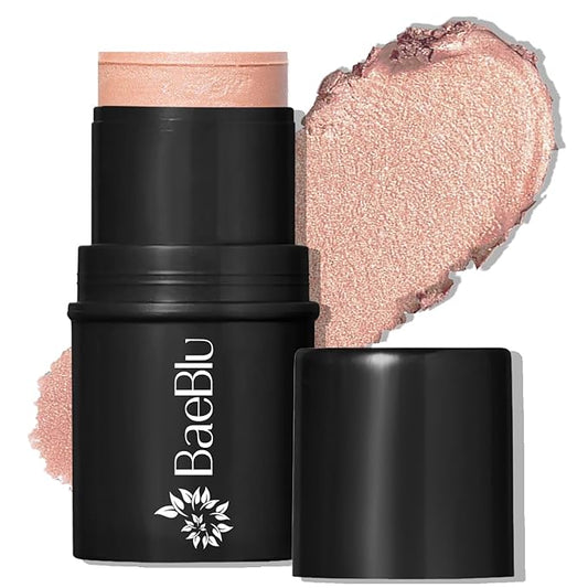 BaeBlu Highlighters & Luminizers – Organic Tint Tube, 100% Natural Vegan Gluten-Free Cream Highlighter Multi-Stick, Made in USA, Moscato