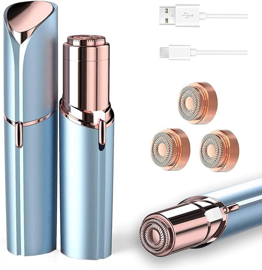 tuokiy Epilators – Facial Hair Removal for Women, Face Razors for Women's Electric, Rechargeable Women Mustache Remover with 3 Replacement Heads