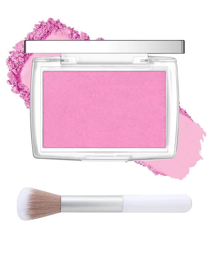 Lestpola Blush – Pink Powder Blush Palette, Matte Powder Makeup Blush for Cheeks, Natural Glow Face Blush Contour Palette, Lightweight,Smooth, Highly Pigmented Buildable Color, Long-lasting All-Day Face Enhancing-Pink