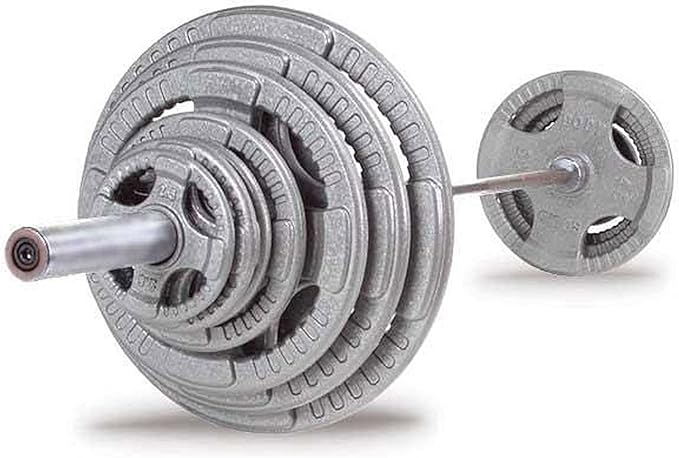 Top Pick – Body-Solid Cast Iron Olympic Quad Grip Design Weight 2 Inch