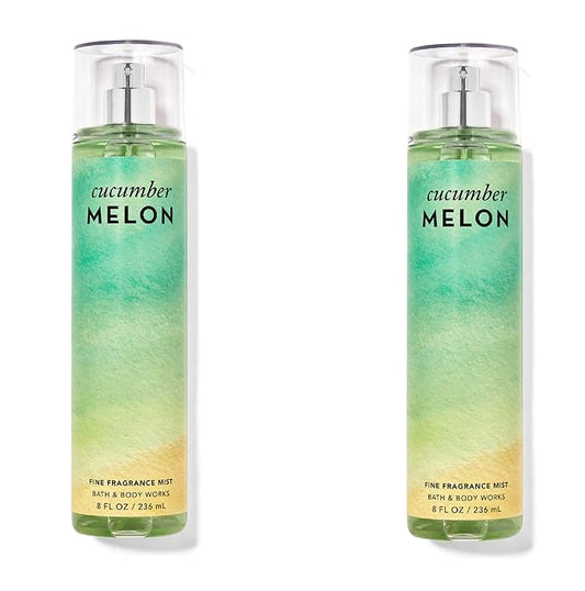 Bath+%26+Body+Works Body Sprays – Bath & Body Works Bath and Body Works Cucumber Melon Fine Fragrance Mist - Value Pack Lot of 2 (Cucumber Melon), 4 Ounce (Pack of 2), 8