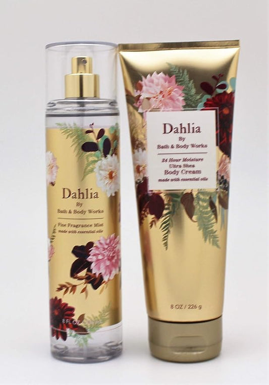 Bath+%26+Body+Works Creams – Dahlia - Ultra Shea Body Cream and Fine Fragrance Mist - Fall 2020 - Bath and Body Works