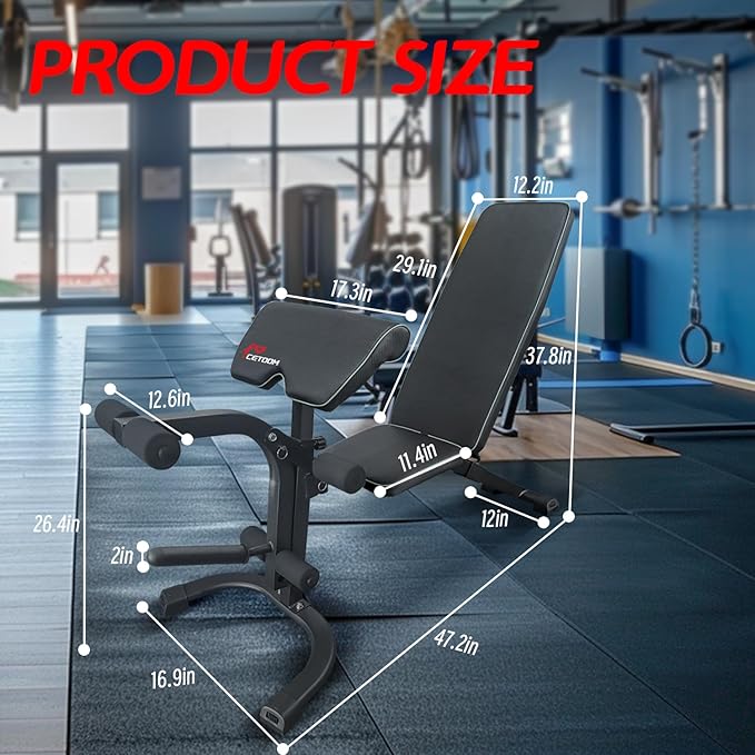 Top Pick – Multi-Functional Adjustable Weight Bench for Full Body Workout