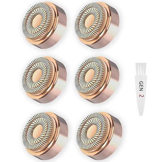 Midnt Replacement Heads – Gen 2 Replacement Heads for Flawless Facial Hair Remover, Shaver Pro Replacement Blades Heads Compatible with Finishing Touch Flawless Hair Removal for Woman Face,As Seen on TV