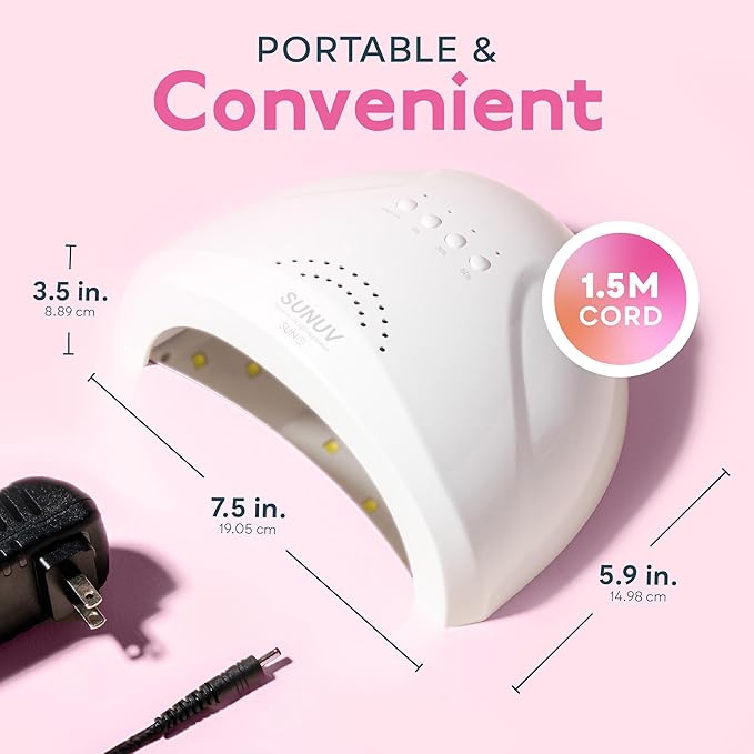Uv led nail lamp, sunuv