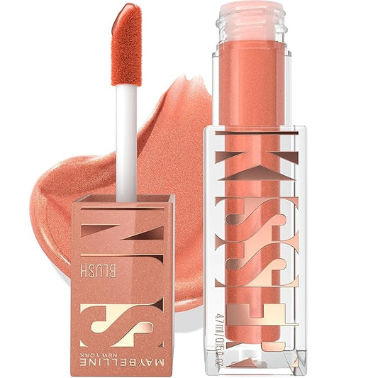 MAYBELLINENEWYORK Blush – Maybelline Sunkisser Multi-Use Liquid Blush and Bronzer, Blendable, Longwear, Glowy Make Up, Sol Search, 1 Count