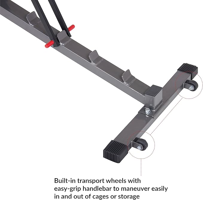 Top Pick – Body Champ Olympic Weight Bench with Squat Rack Included PRO3900, Grey