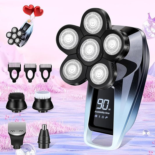 FEZIHEGH-ShapeYourStyle Foil Shavers – Electric Razors for Women,5 in 1 Womens Electric Leg Shaver Cordless Painless Facial Hair Removal for Arms and Underarms Bikini Trimmer,Portable and Safe Wet and Dry Use Women Shaver,White Black