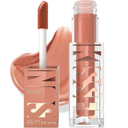 MAYBELLINENEWYORK Blush – Maybelline Sunkisser Multi-Use Liquid Blush and Bronzer, Blendable, Longwear, Glowy Make Up, Shades On, 1 Count