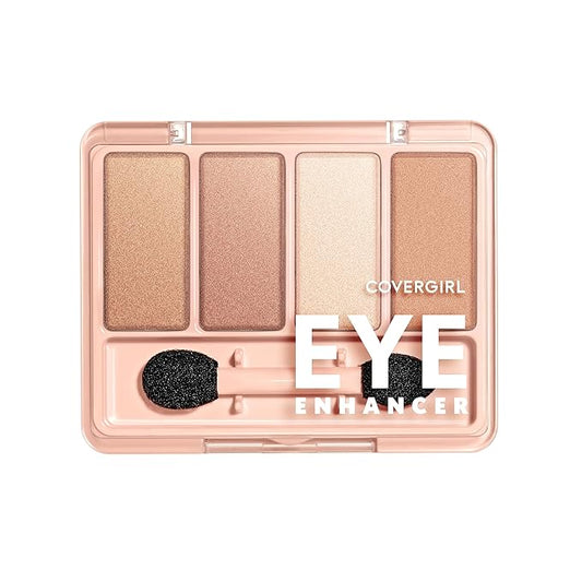 COVERGIRL Eyeshadow – COVERGIRL - Eye Enhancers 4-Kit Eyeshadow, silky, sheer formula, double ended applicator, 100% Cruelty-free
