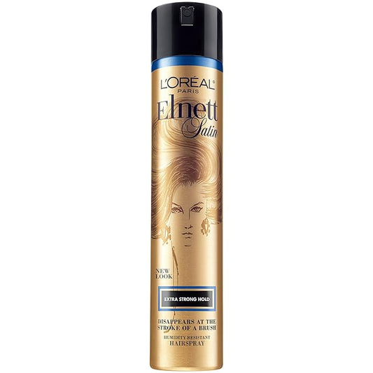 LOrealParis Hair Sprays – L'Oreal Paris Elnett Satin Extra Strong Hold Hairspray 11 Ounce (1 Count) (Packaging May Vary)