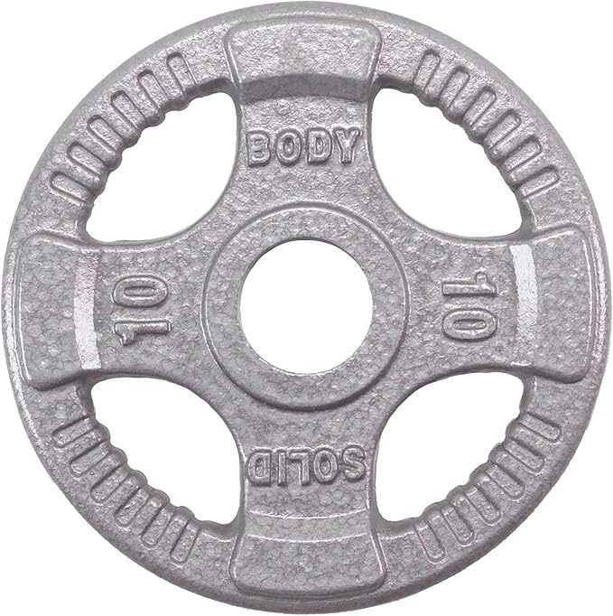 Top Pick – Body-Solid Cast Iron Olympic Quad Grip Design Weight 2 Inch