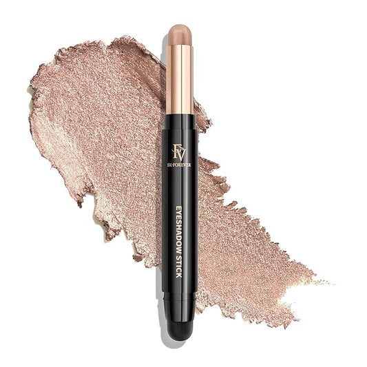 FVCOSMETIC Eyeshadow – FV Cream Shimmer Eyeshadow Stick，Long Lasting & Waterproof, Multi-Use & High Pigment Eyeshadow Makeup Stick, Champagne Shimmer