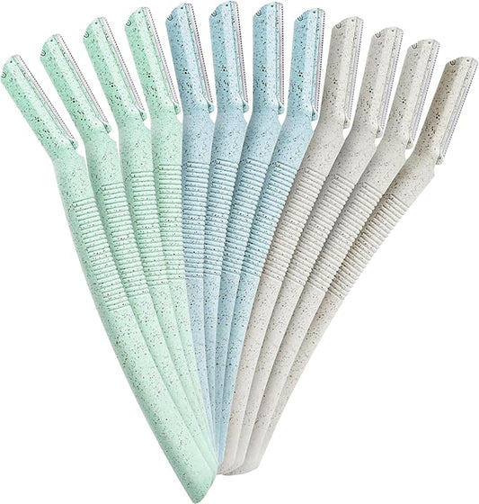 ennva Disposable Razors – ennva Eyebrow & Facial Hair Razor | Multipurpose Dermaplane Trimmer | Disposable Blades - 12pcs